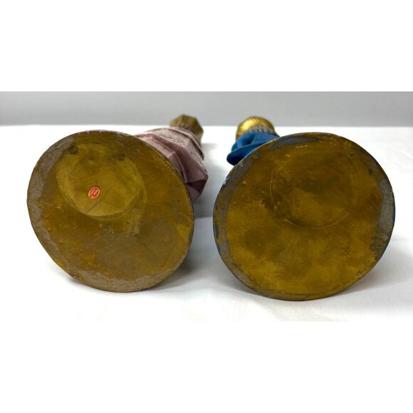 Hand-Painted Nativity Figurines Set Of 2 Kings With Gold Accents - Picture 8 of 8